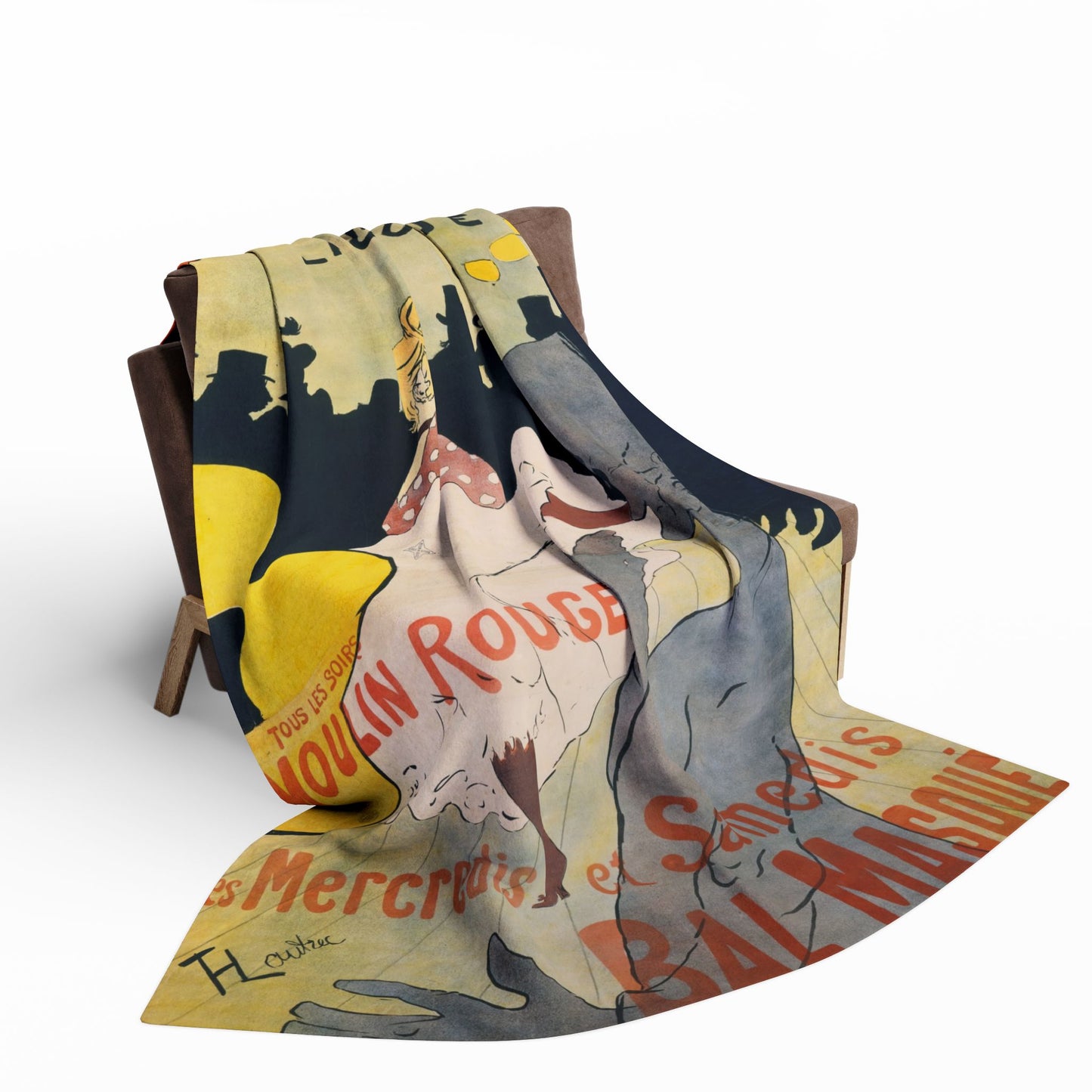 Toulouse-Lautrec, Henri - Moulin Rouge - La Goulue (1891) - Arctic Fleece Blanket