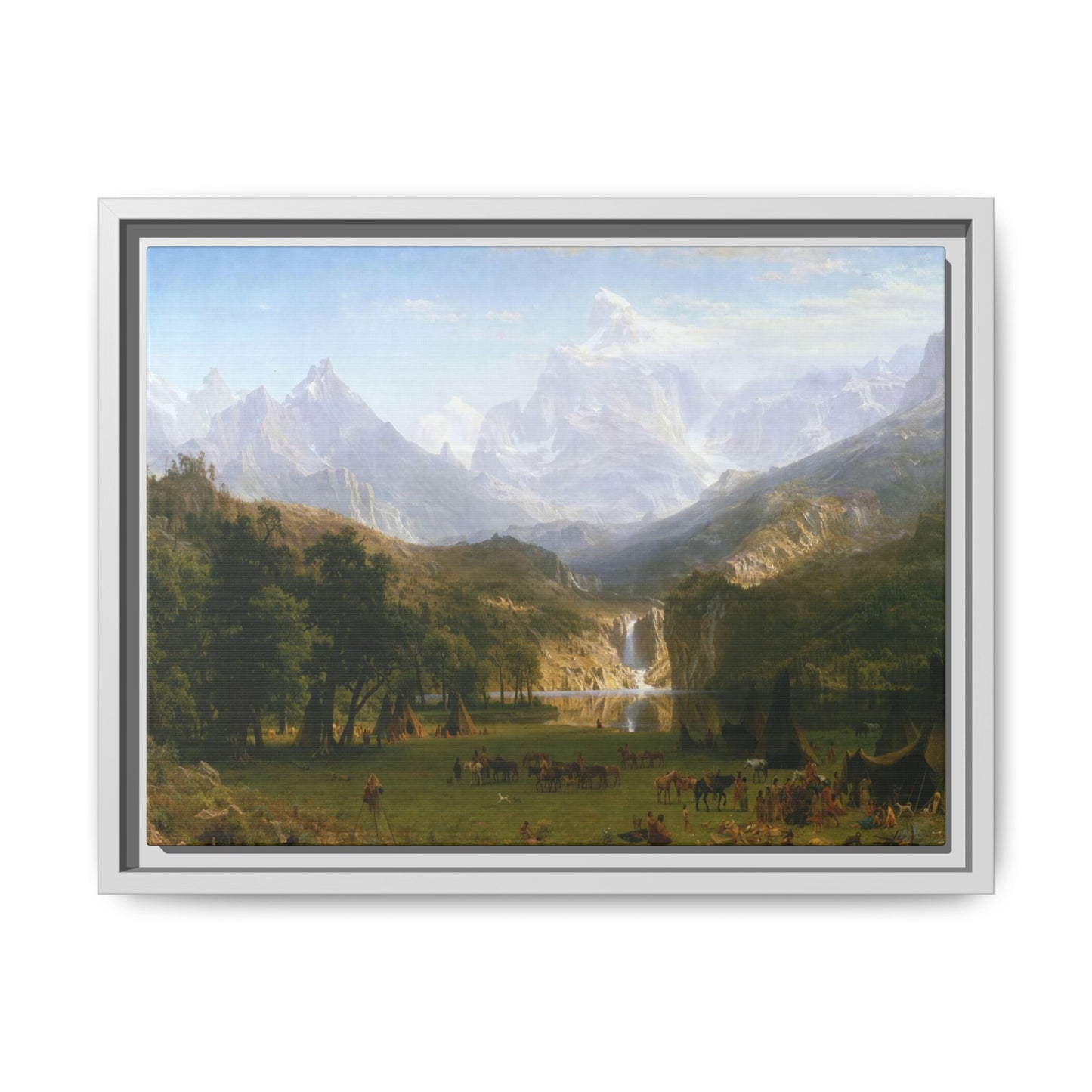 Bierstadt, Albert - The Rocky Mountains, Lander’s Peak (1863) - Matte Canvas, Framed