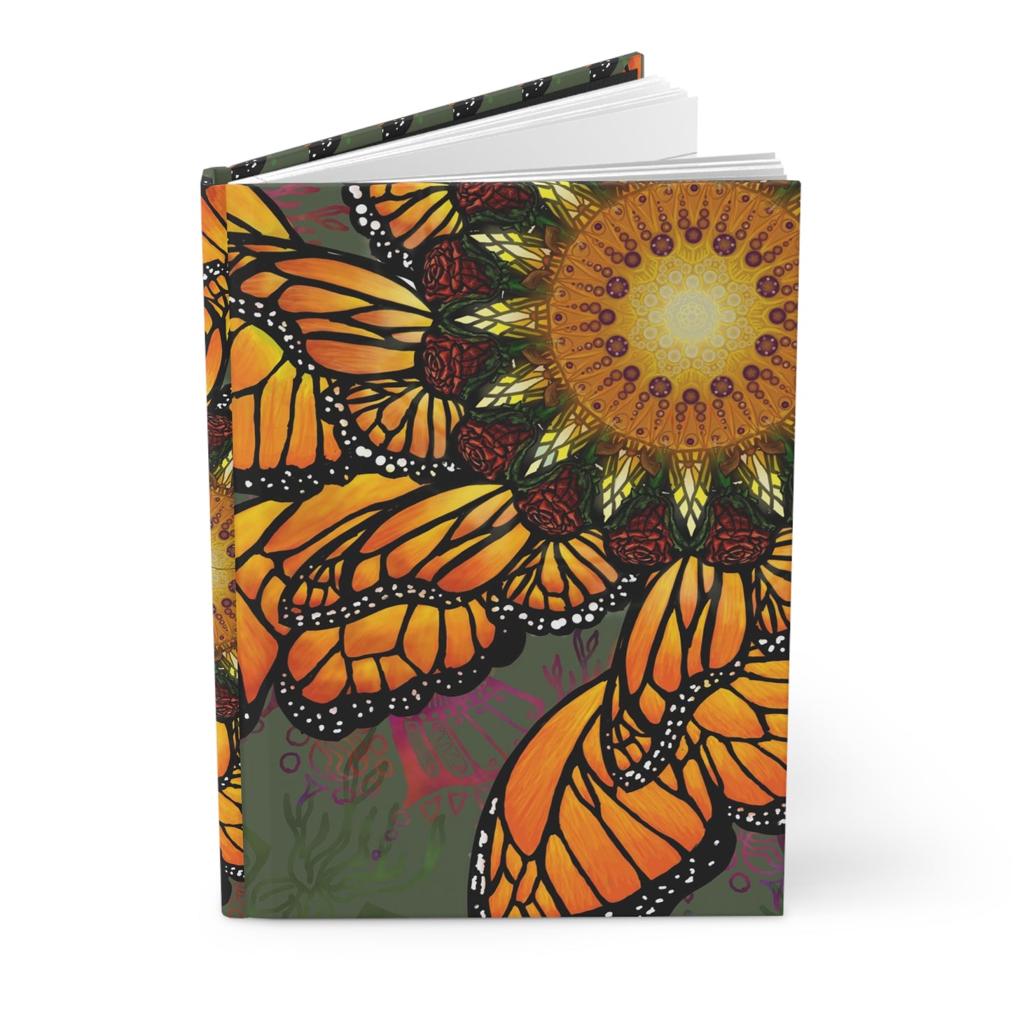 Pacio, Adam - Monarch Butterfly Mandala - Hardcover Journal Matte