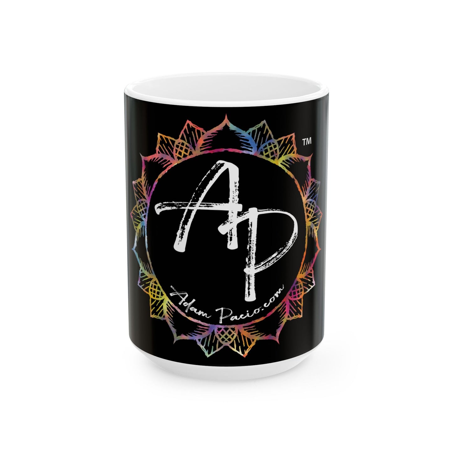 AdamPacio.com Logo - Black - Ceramic Mug