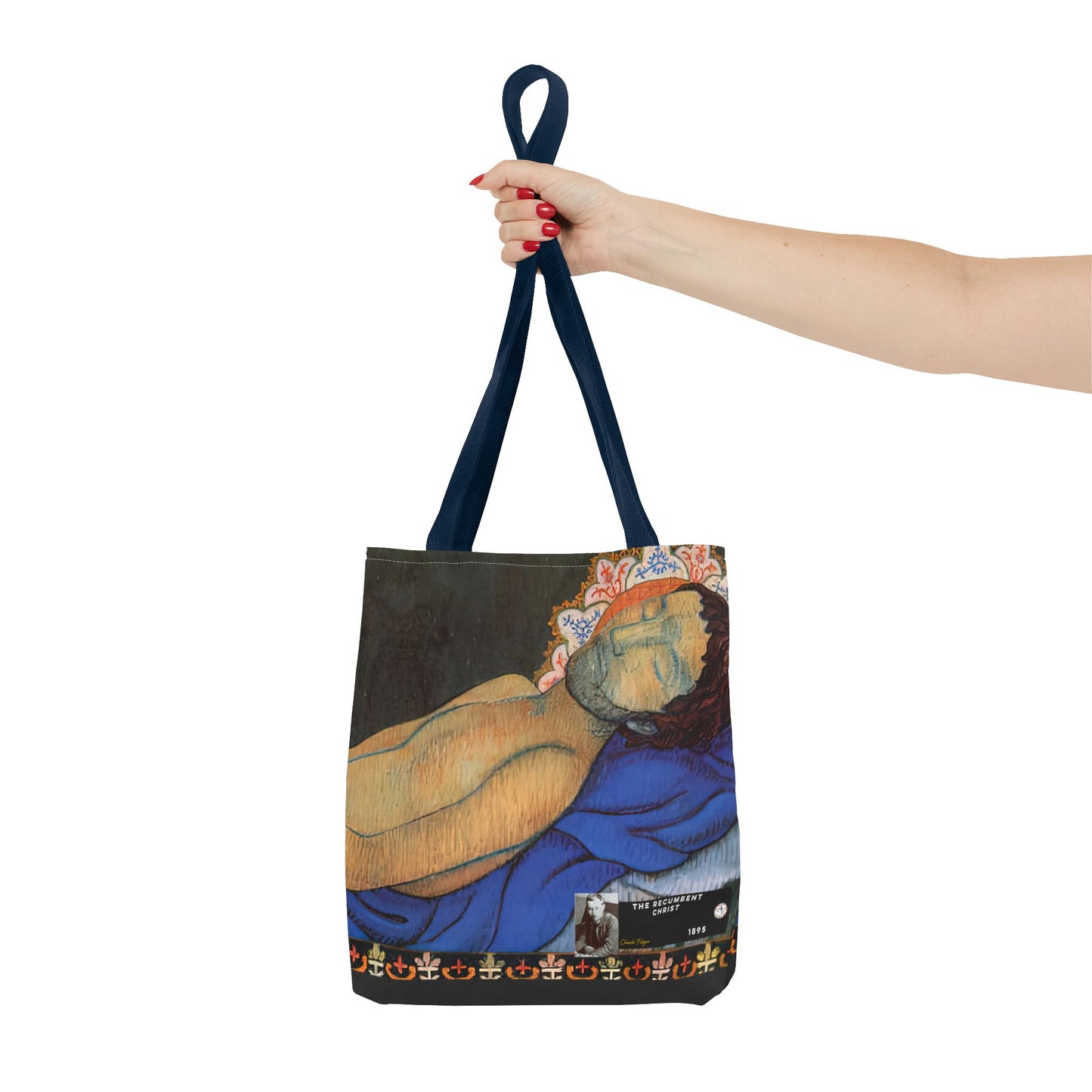 Filiger, Charles - The Recumbent Christ (1895) - Tote Bag