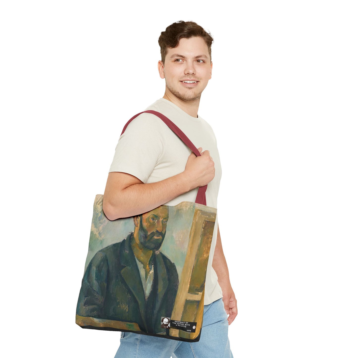 Cézanne, Paul - Portrait of the Artist with a Palette (1890) - Tote Bag