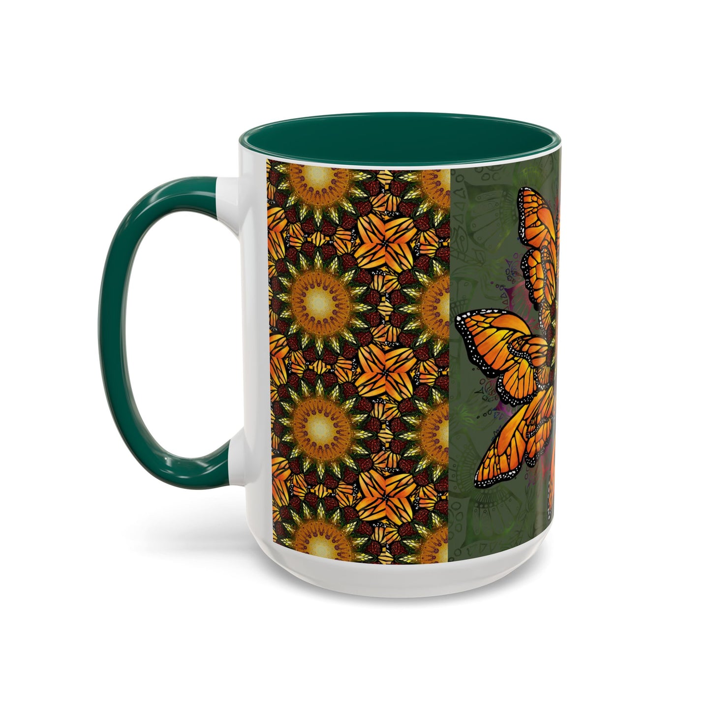 Pacio, Adam - Monarch Butterfly Mandala - Colorful Accent Mugs