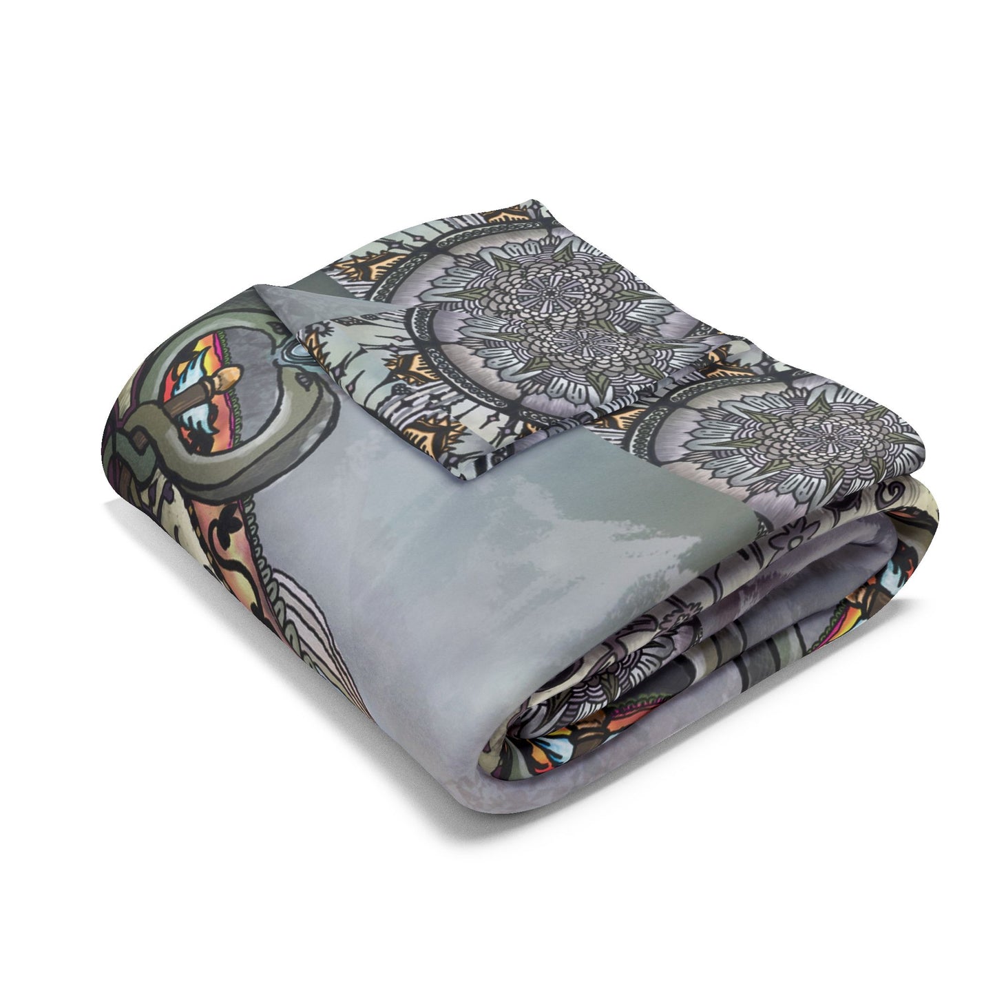 Pacio, Adam - Memento Mori Mandala - Arctic Fleece Blanket