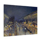 Pissarro, Camille - The Boulevard Montmartre At Night (1897) - Canvas Block, unframed