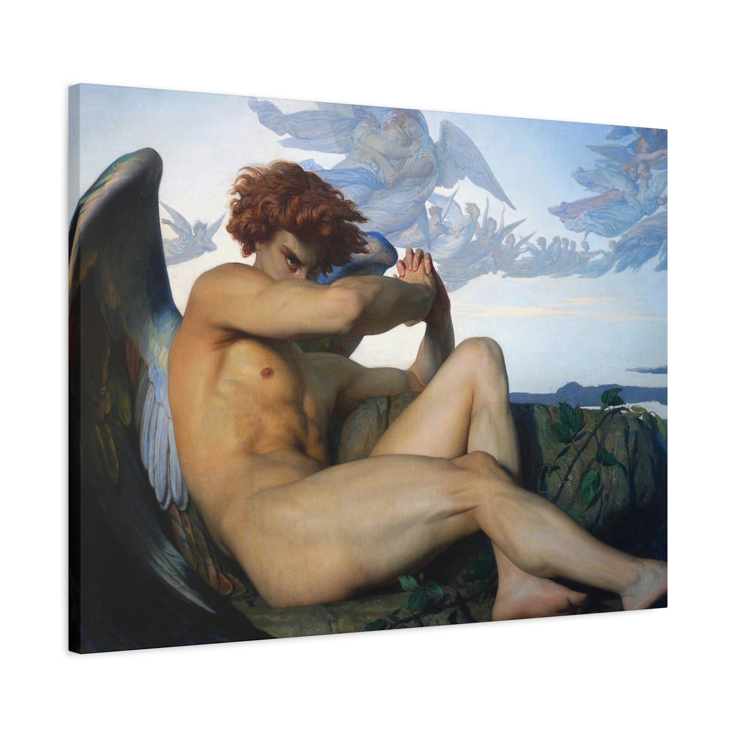 Cabanel, Alexandre - The Fallen Angel (1847) - Canvas Block, unframed