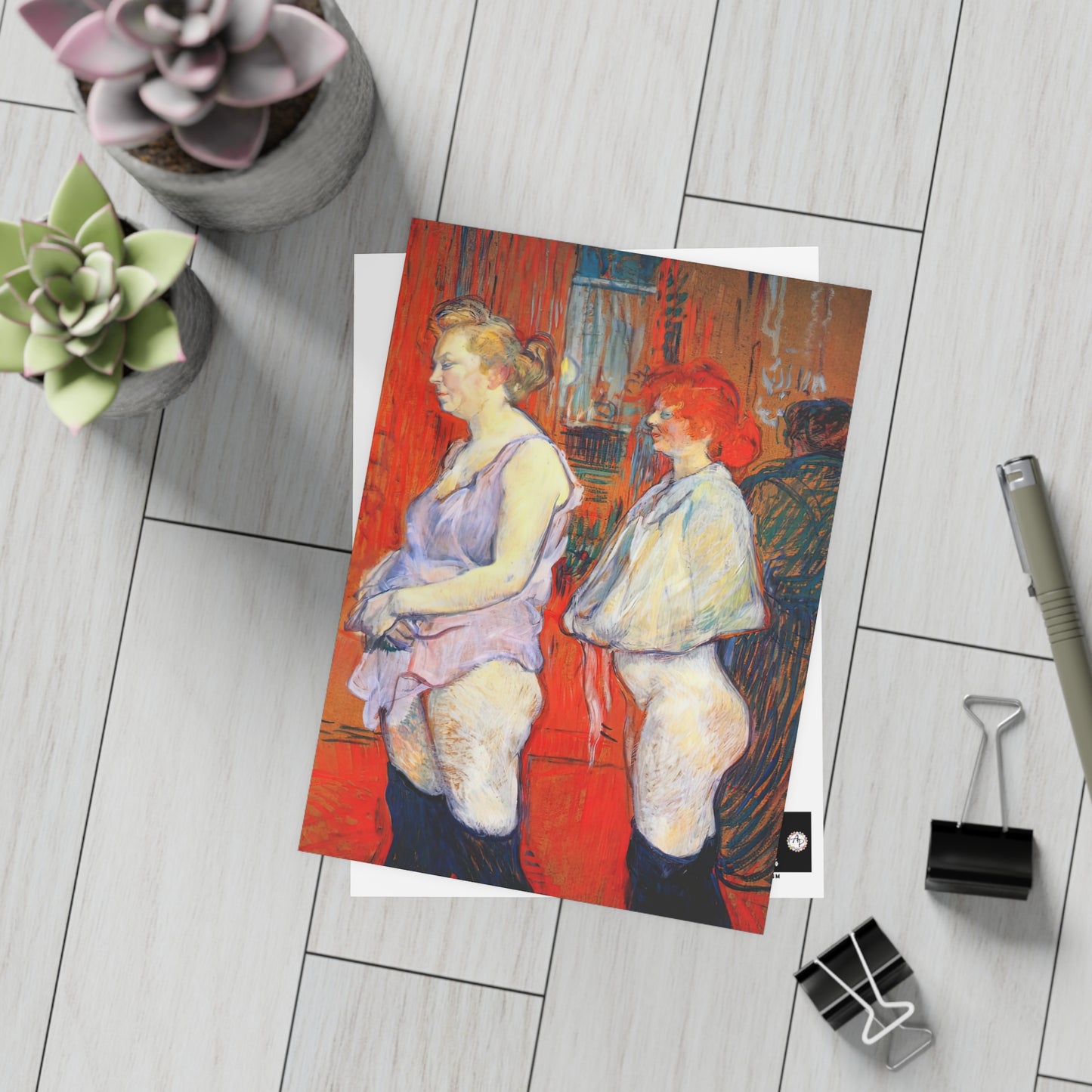Toulouse-Lautrec, Henri - The Medical Inspection (1894) - Postcard Bundles with Envelopes Included