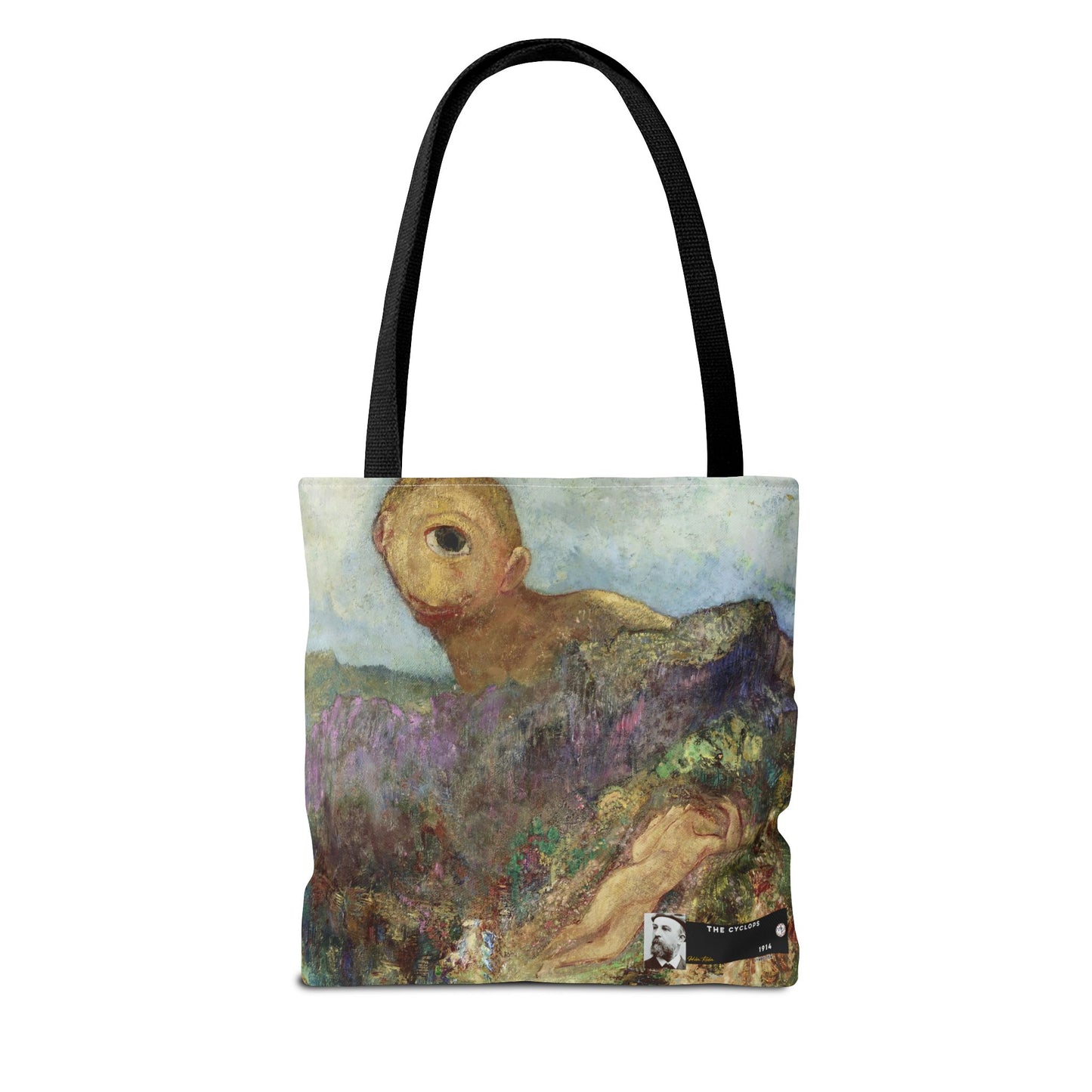 Redon, Odilon - The Cyclops (1914) - Tote Bag