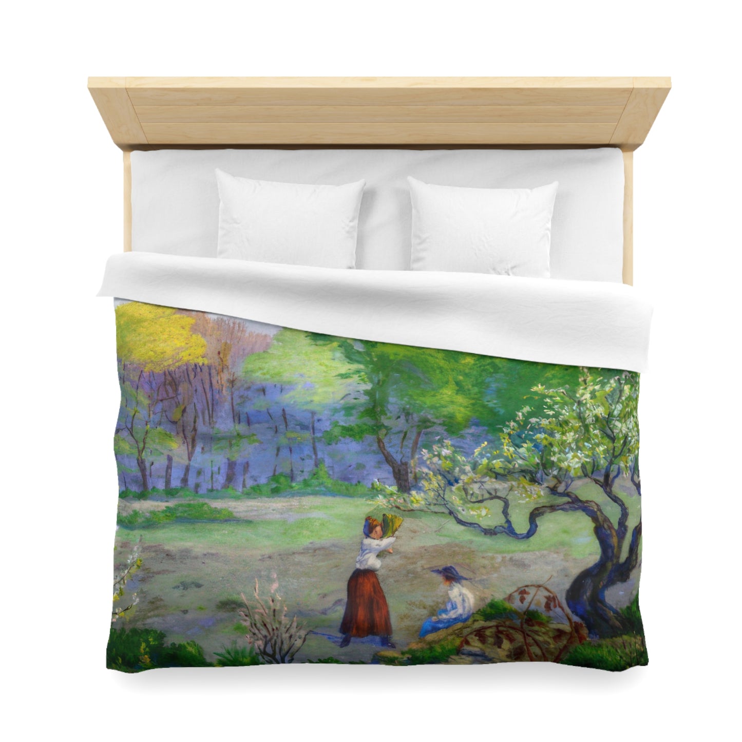 Ranson, Paul - Picking Flowers (1890) - Microfiber Duvet Cover