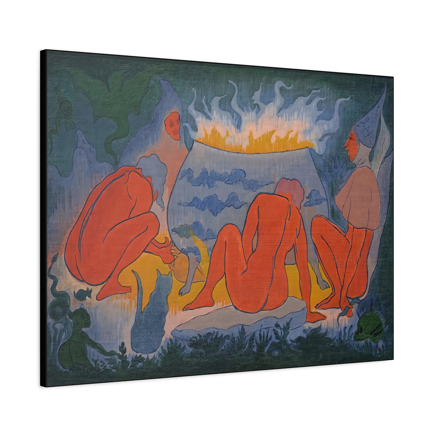 Ranson, Paul - Witches Around the Fire (1891) - Canvas Block, unframed