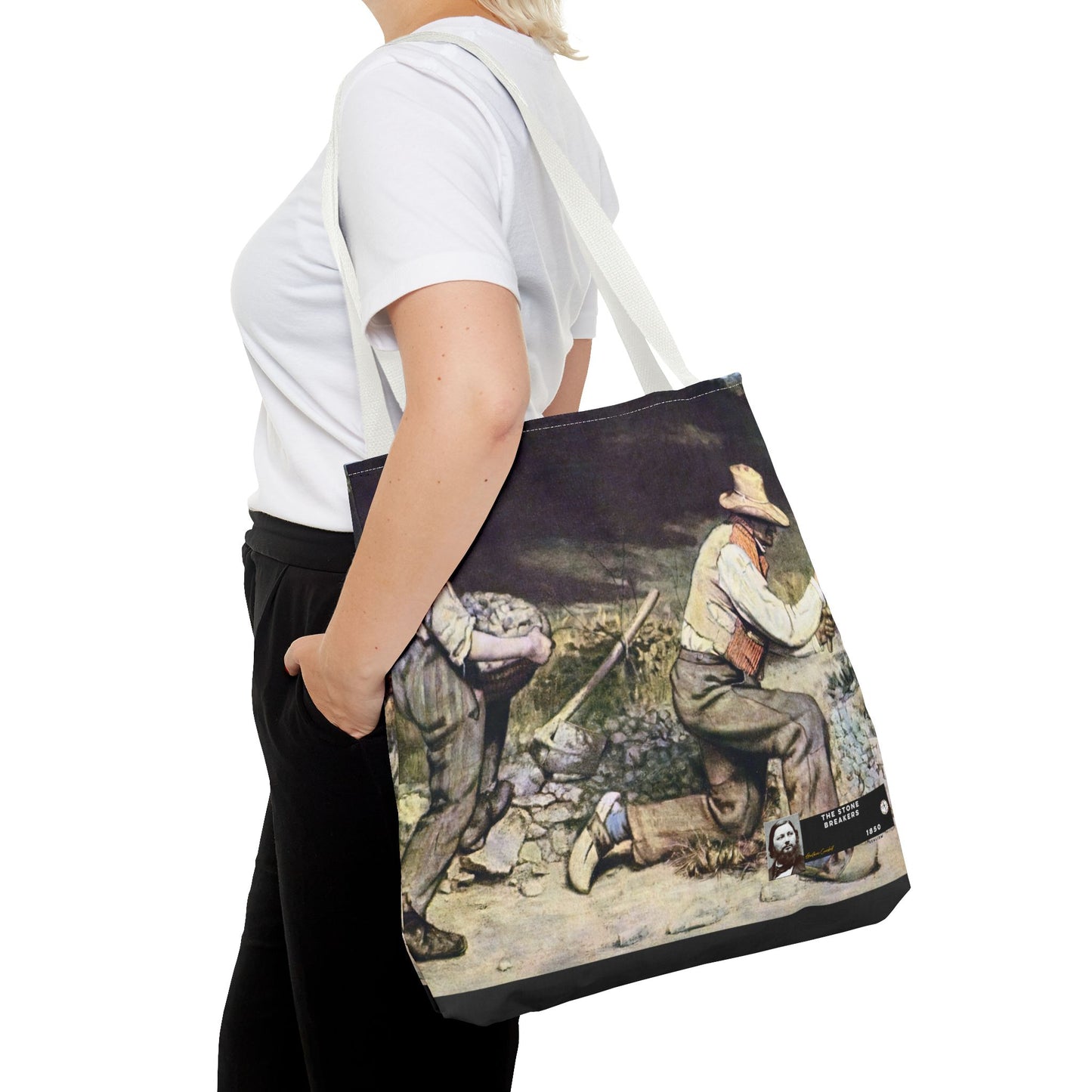 Courbet, Gustave - The Stone Breakers (1850) - Tote Bag