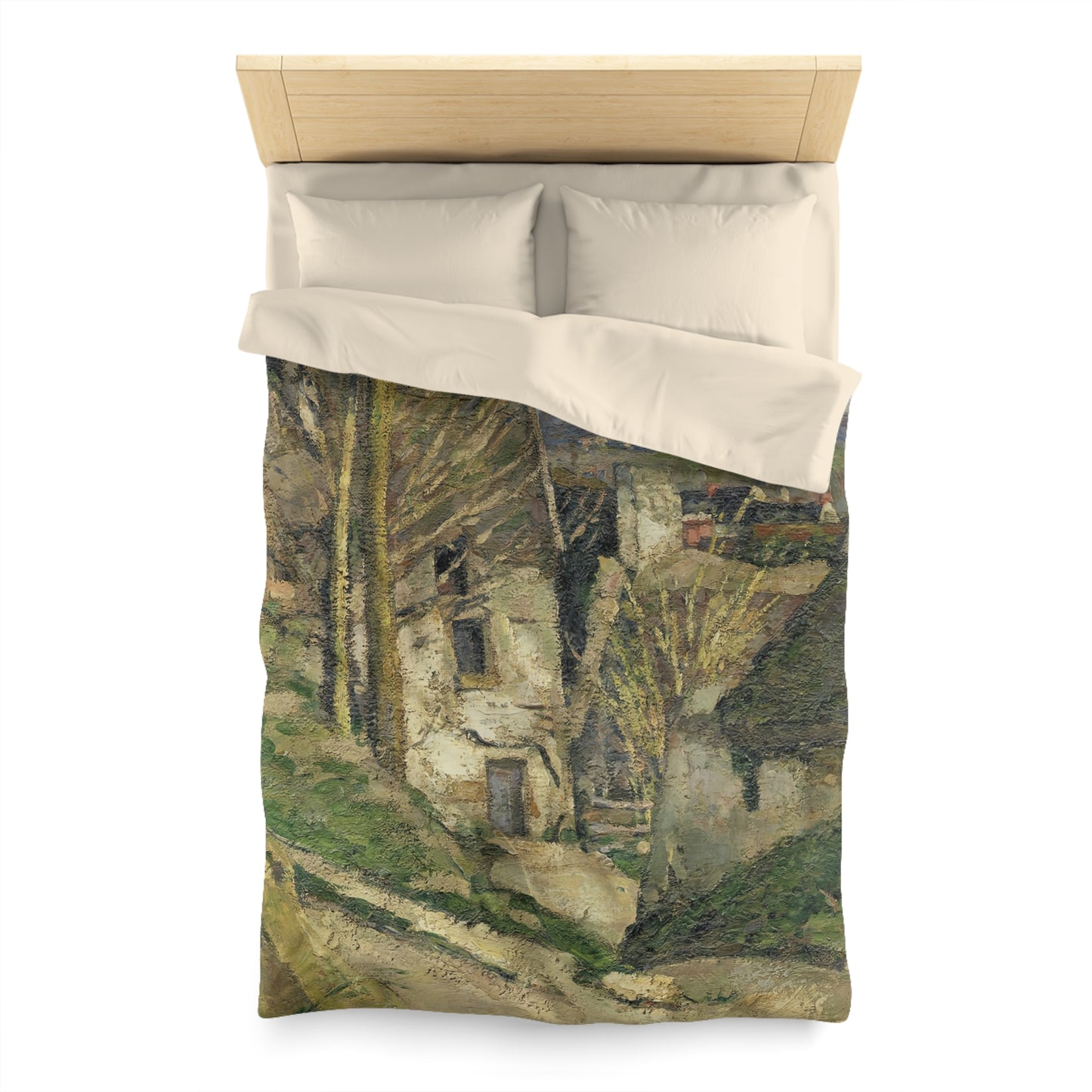 Cézanne, Paul - The House of the Hanged Man, Auvers-sur-Oise (1874) - Microfiber Duvet Cover