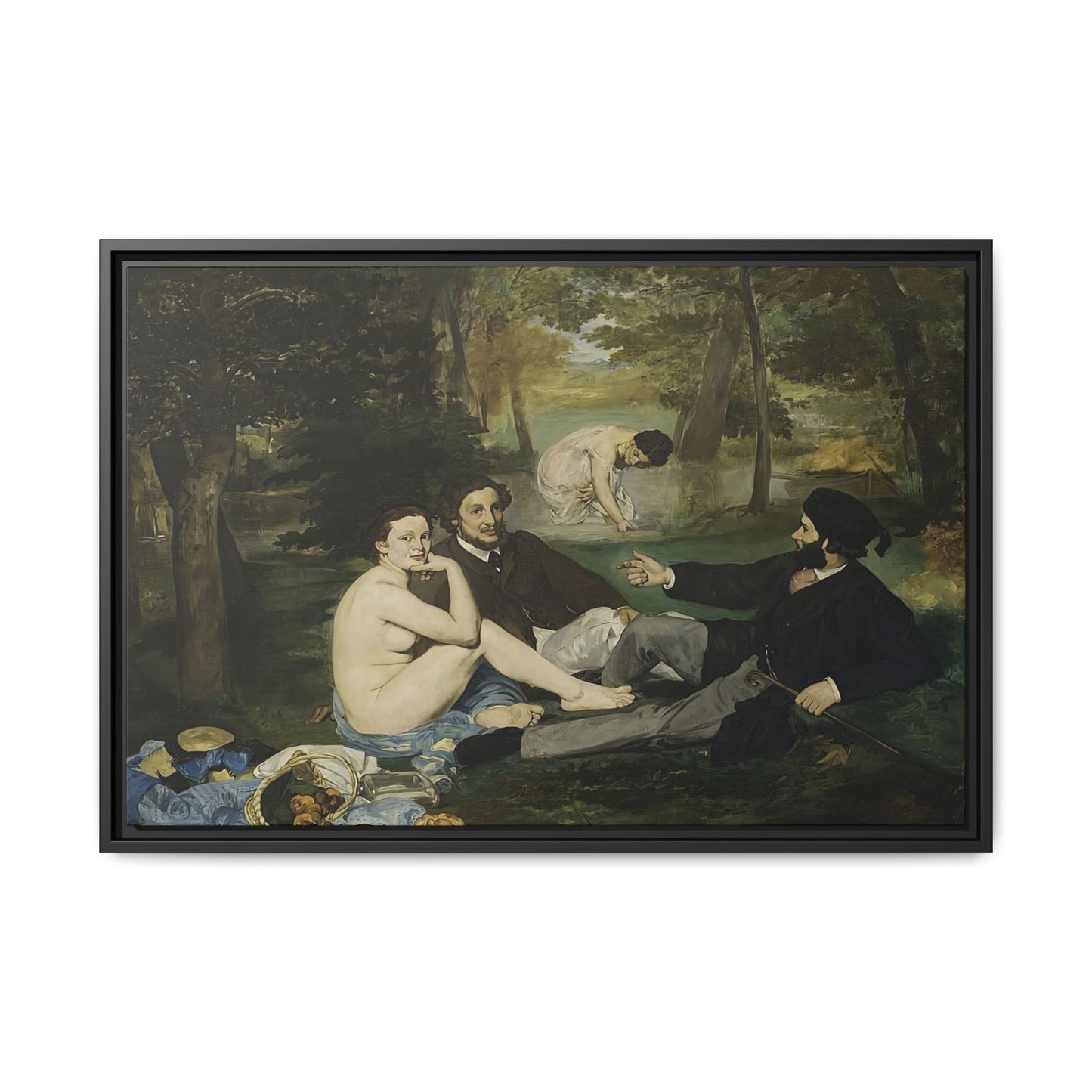 Manet, Édouard - Luncheon on the Grass (1863) - Matte Canvas, Framed