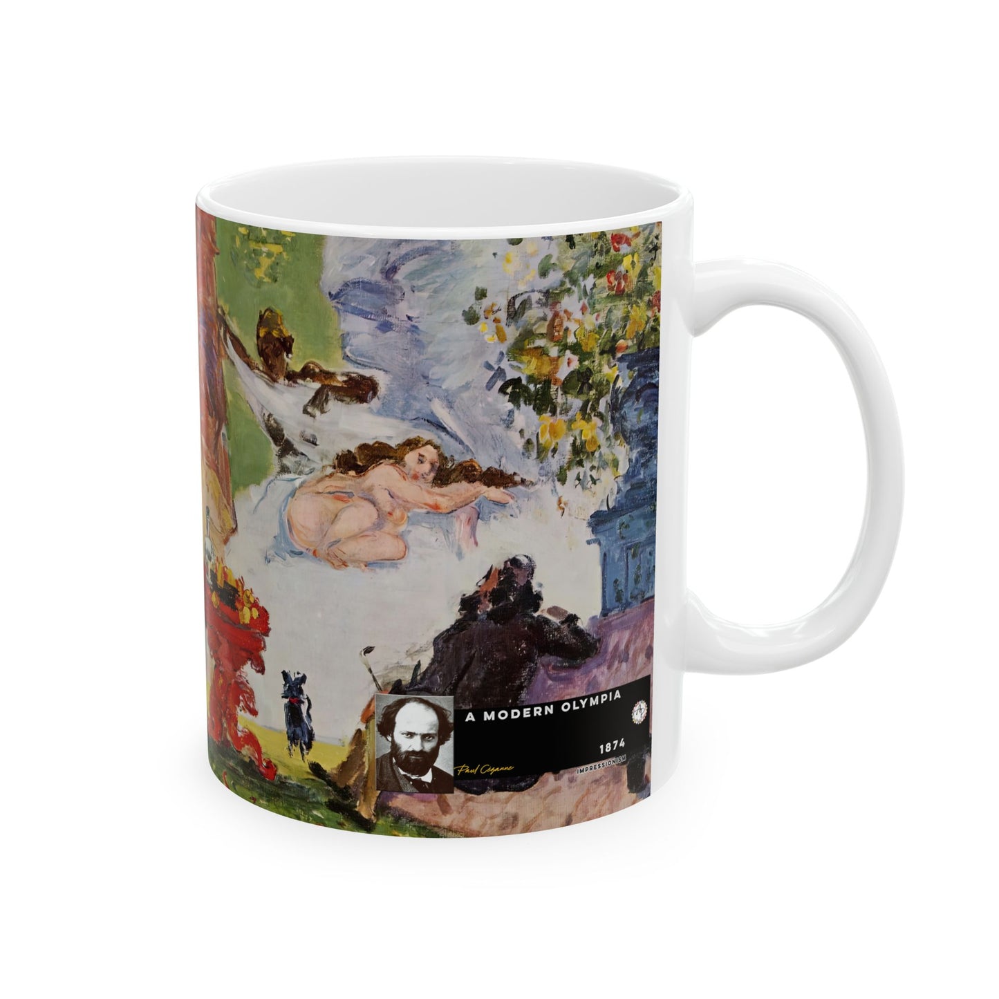 Cézanne, Paul - A Modern Olympia (1874) - Ceramic Mug