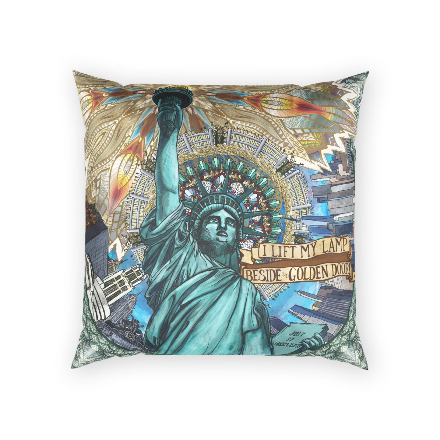 Pacio, Adam - Liberty Mandala - Poly Velvet Pillow