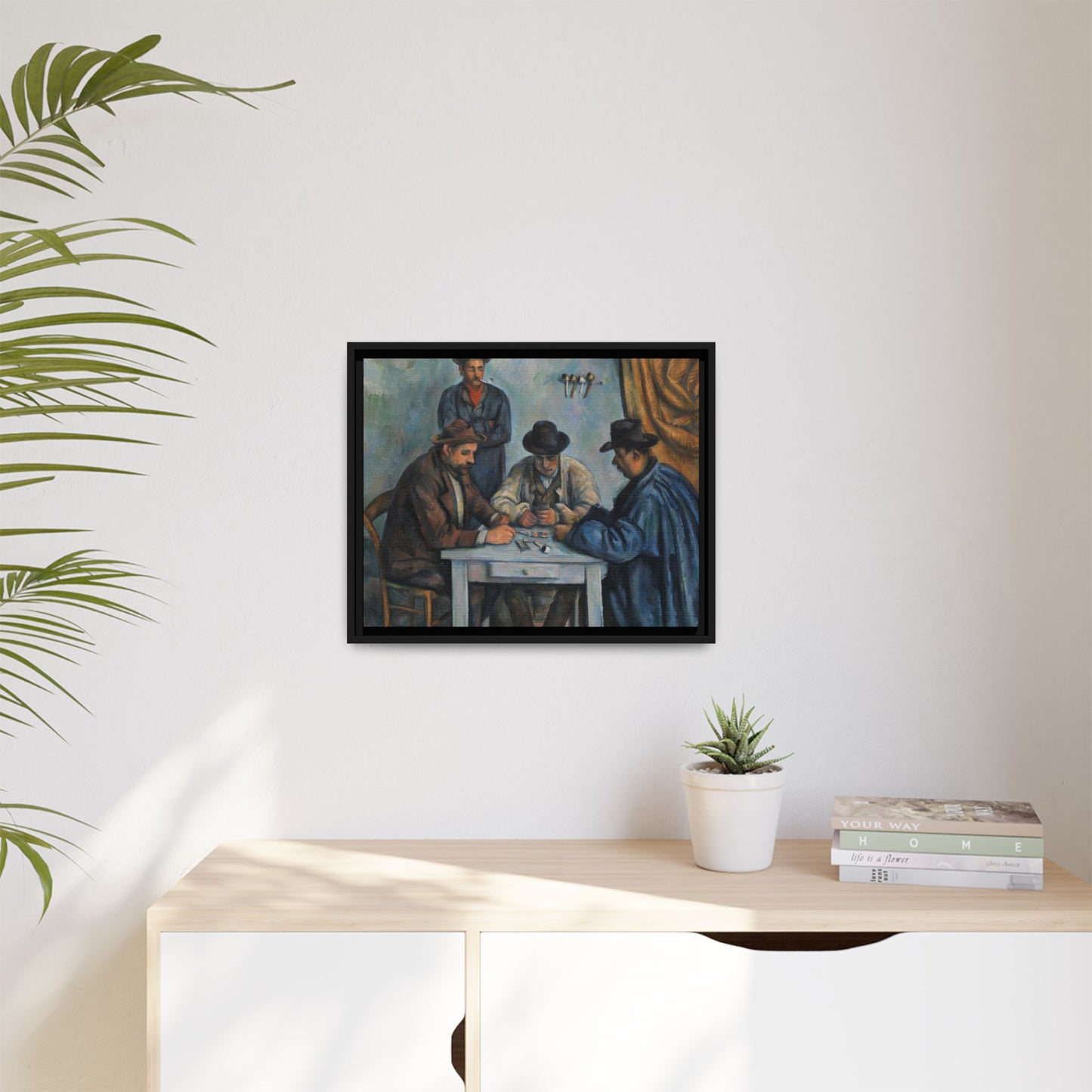 Cézanne, Paul - The Card Players (1892) - Matte Canvas, Framed