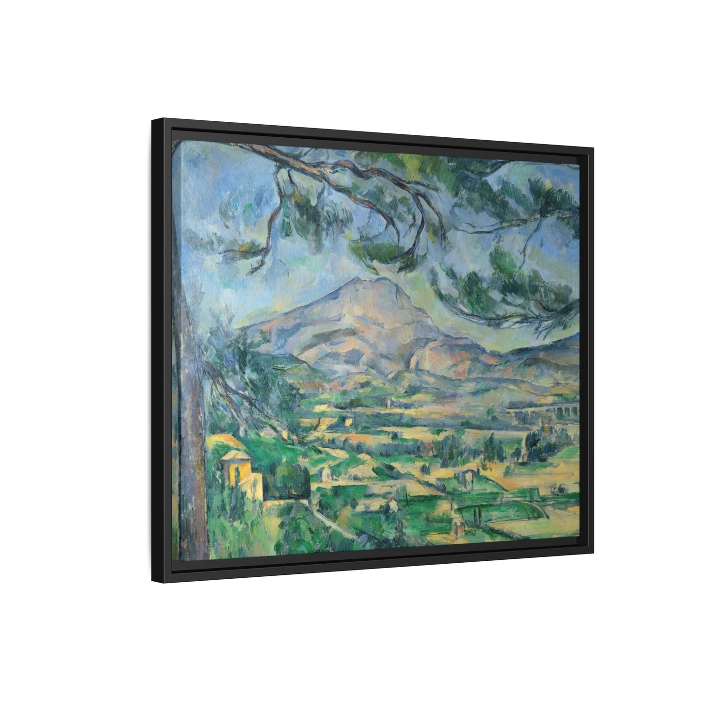 Cézanne, Paul - Mont Sainte-Victoire with Large Pine (1887) - Matte Canvas, Framed