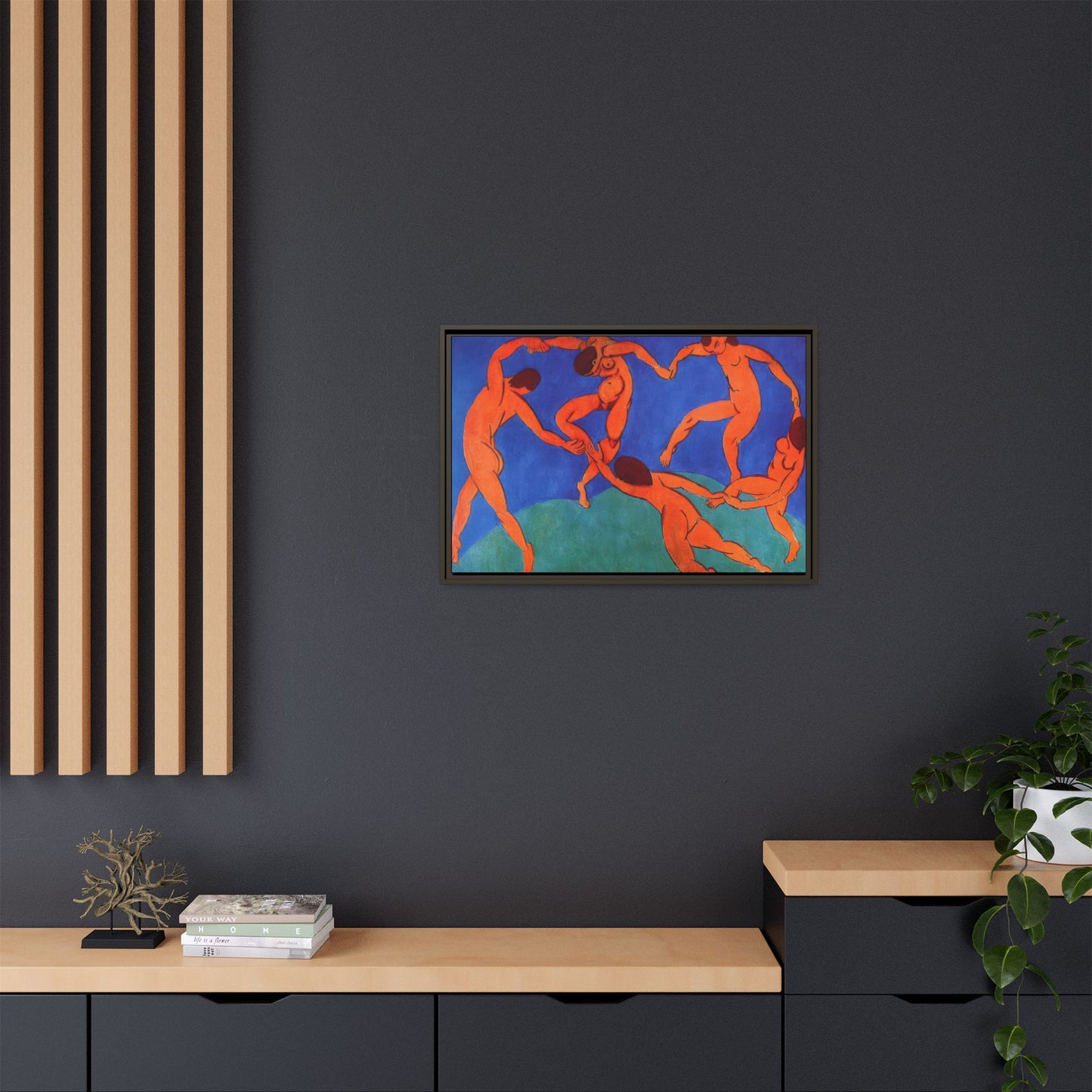 Matisse, Henri - Dance (II) (1910) - Matte Canvas, Framed