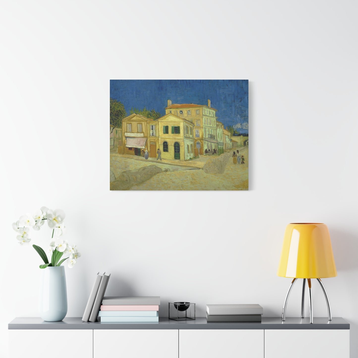 Van Gogh, Vincent - The Yellow House (1888)- Canvas Block, unframed
