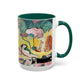 Matisse, Henri - The Joy of Life (1905) - Colorful Accent Mugs