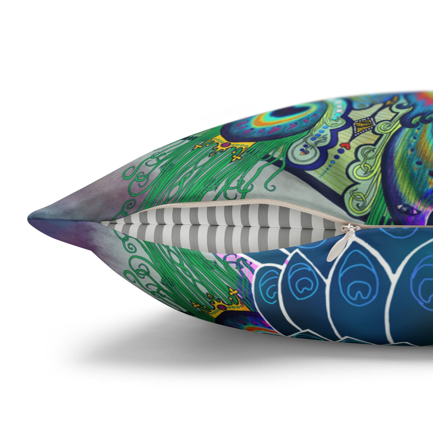Pacio, Adam - Melek Taus Mandala - Suede Square Pillowcase