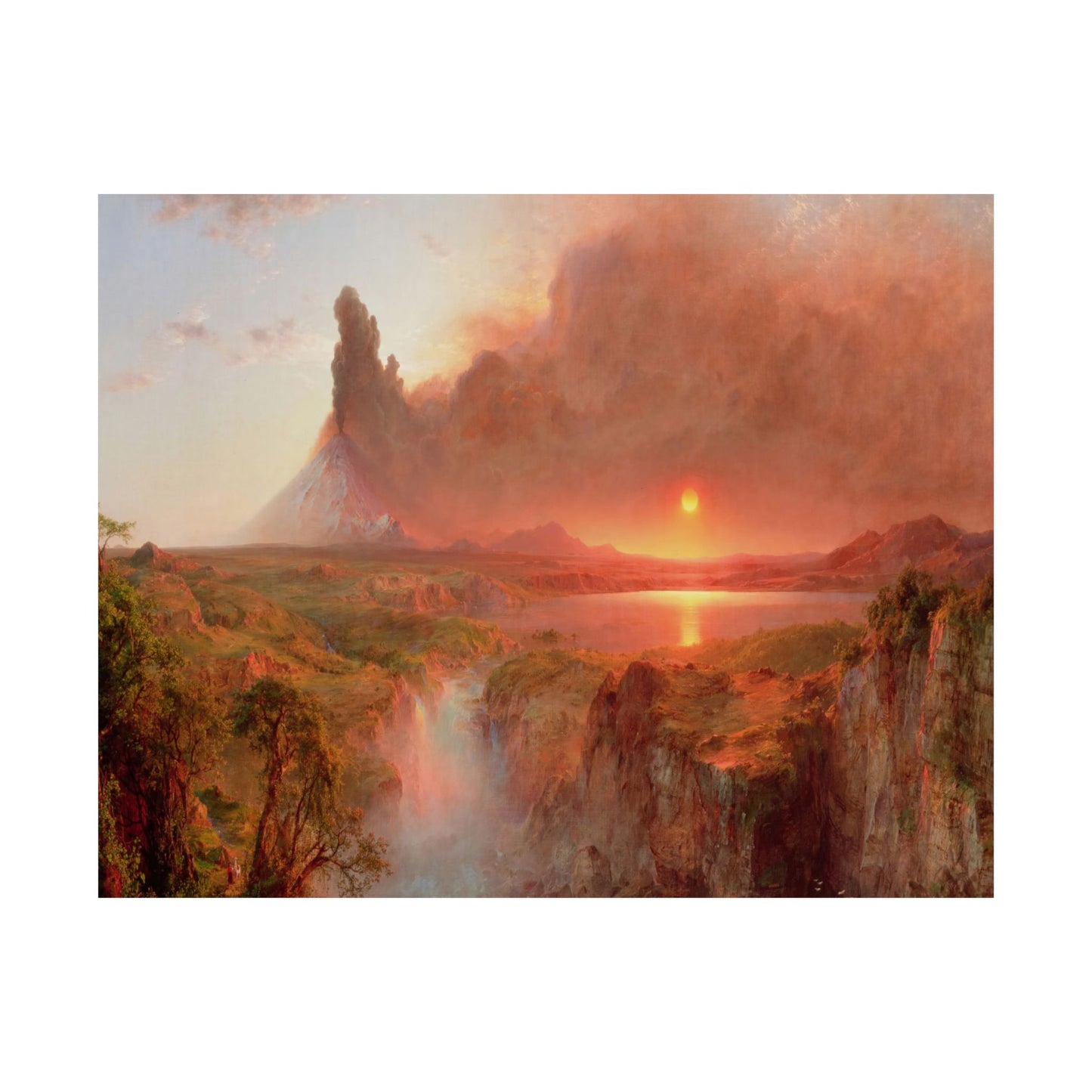 Church, Frederic Edwin - Cotopaxi -Eruption (1862) - Satin Posters