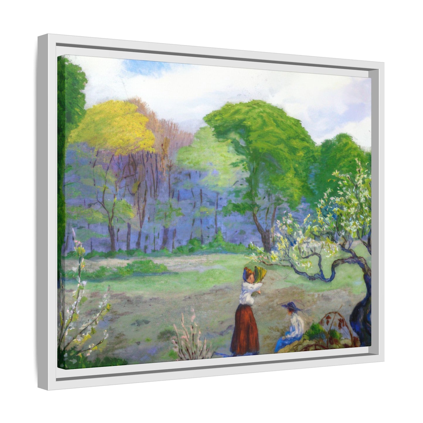 Ranson, Paul - Picking Flowers (1890) - Matte Canvas, Framed