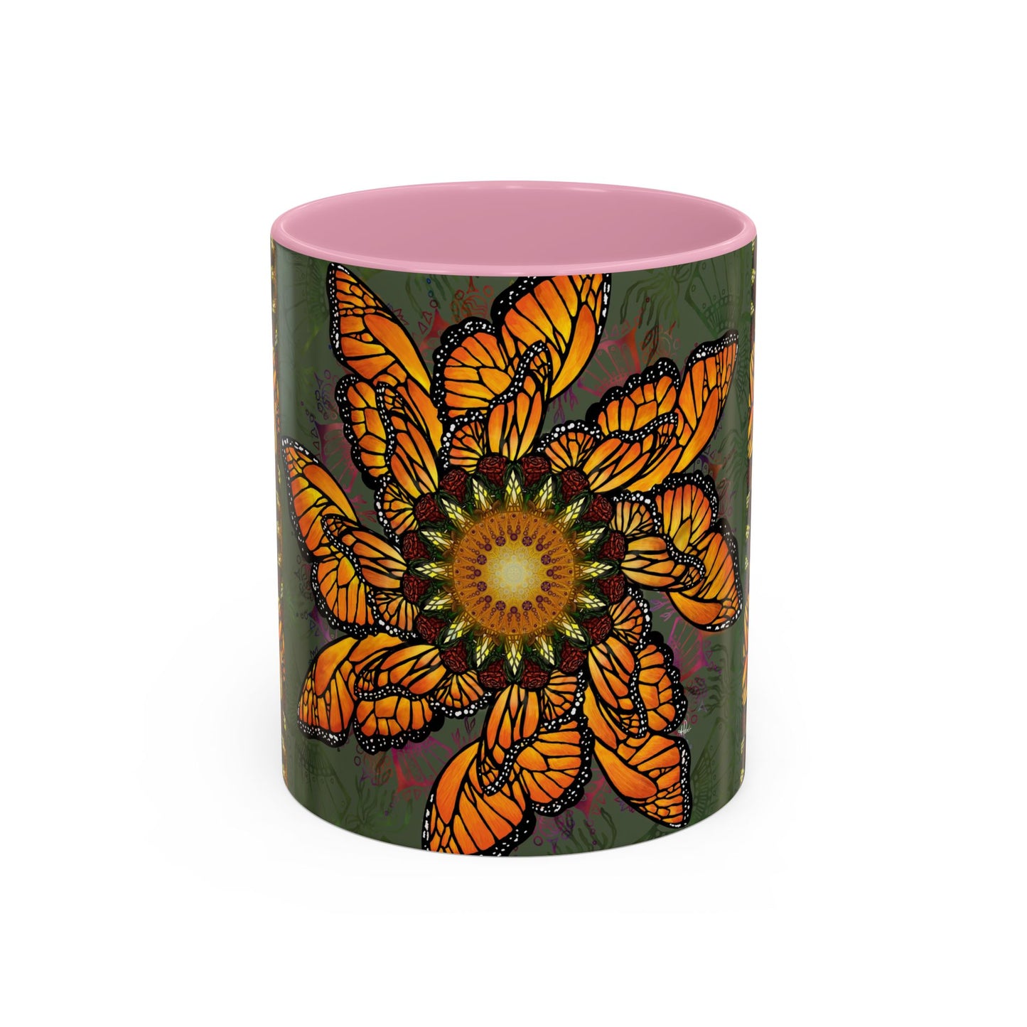 Pacio, Adam - Monarch Butterfly Mandala - Colorful Accent Mugs