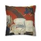 Gauguin, Paul - Vision of the Sermon (Jacob Wrestling with the Angel) (1888) - Suede Square Pillowcase