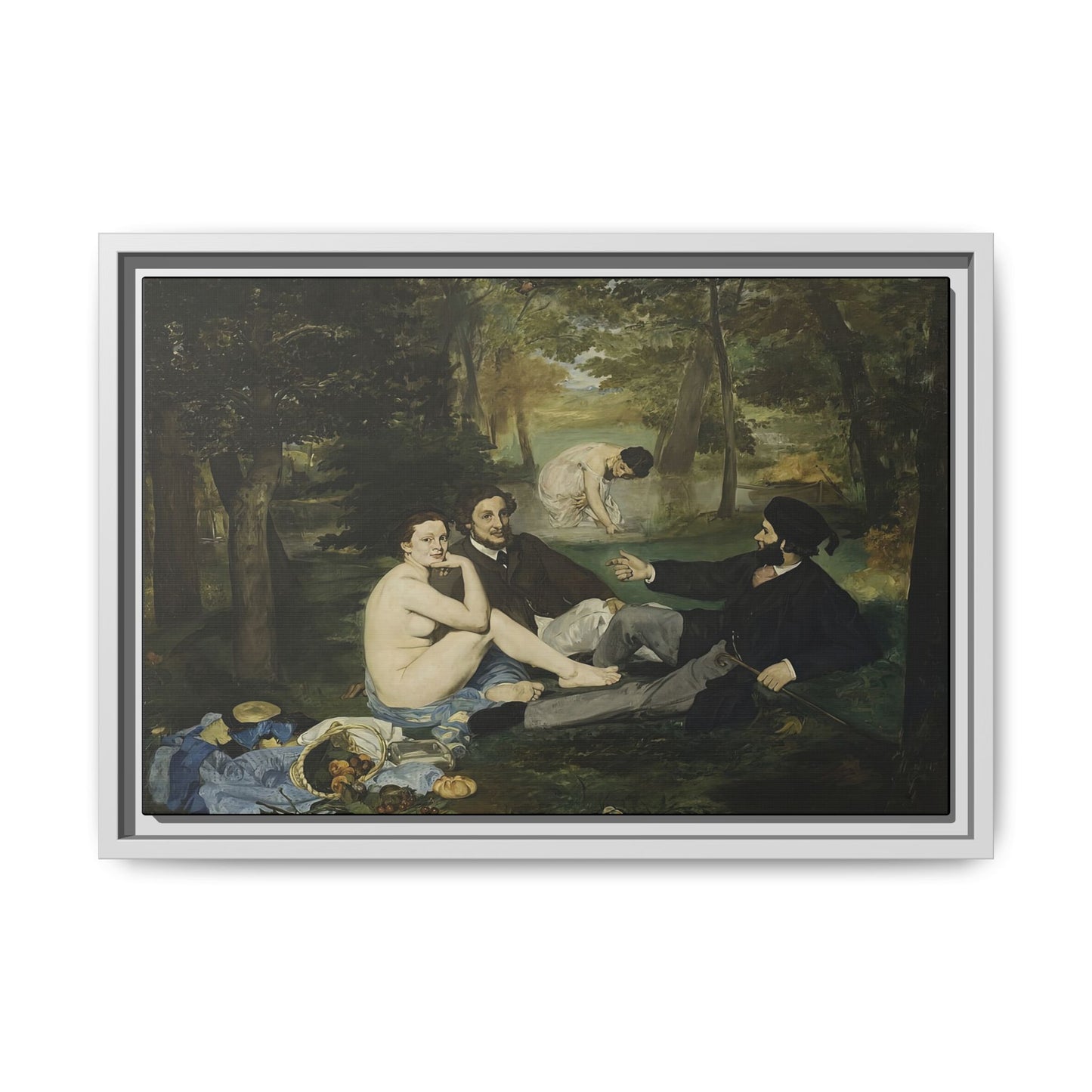 Manet, Édouard - Luncheon on the Grass (1863) - Matte Canvas, Framed