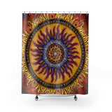 Solar Disc Mandala - Shower Curtains