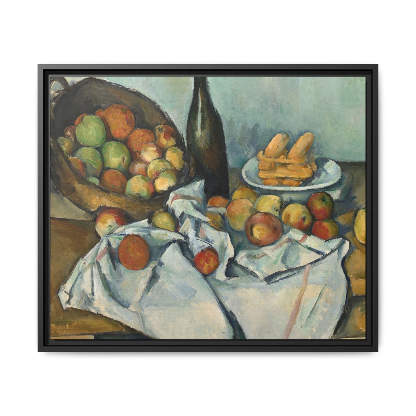 Cézanne, Paul - Basket of Apples (1893) - Matte Canvas, Framed
