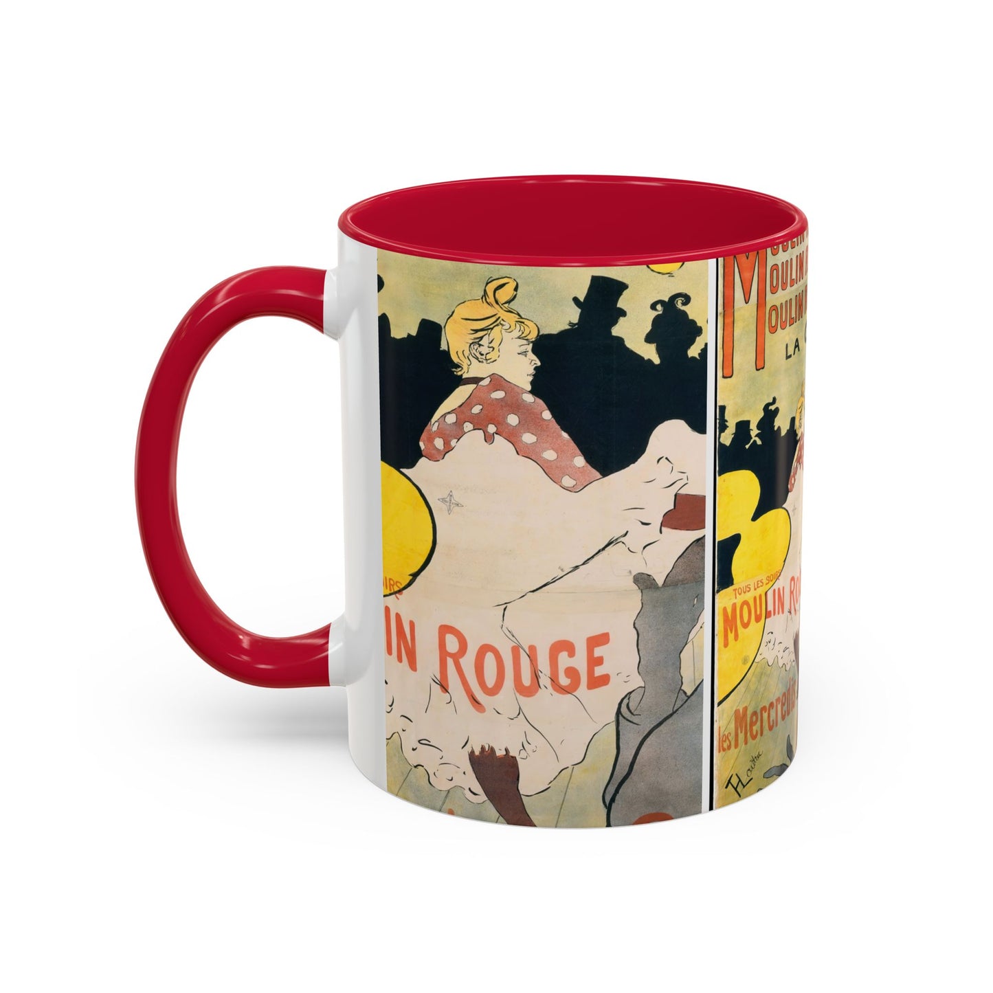 Toulouse-Lautrec, Henri - Moulin Rouge - La Goulue (1891) - Colorful Accent Mugs