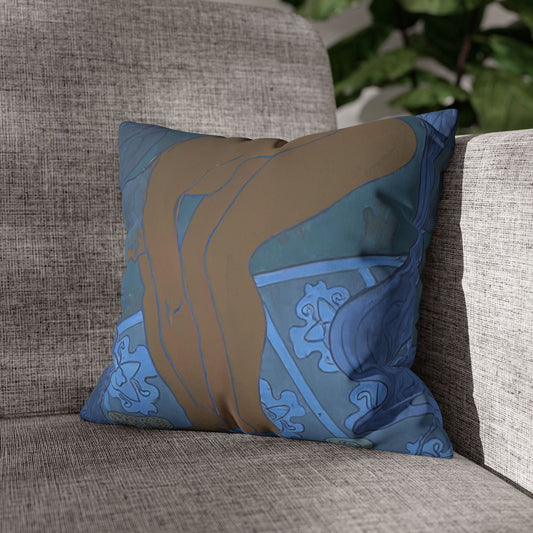 Ranson, Paul - The Blue Bather (1891) - Suede Square Pillowcase