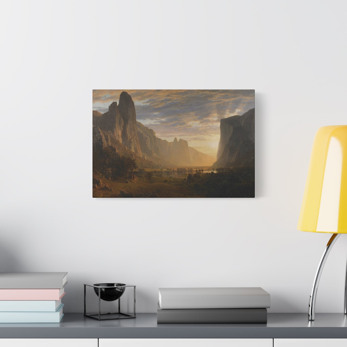 Bierstadt, Albert - Looking Down Yosemite Valley (1865) - Canvas Block, unframed