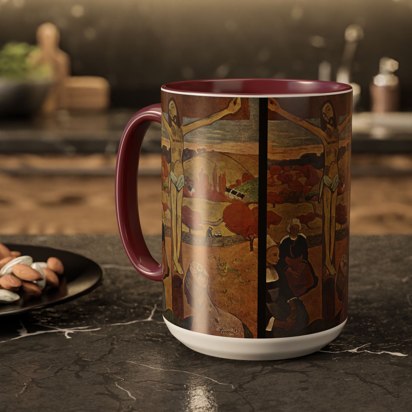 Gauguin, Paul - The Yellow Christ (1889) - Colorful Accent Mugs