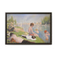 Seurat, Georges - Bathers at Asnières (1884) - Matte Canvas, Framed