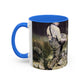 Courbet, Gustave - The Stone Breakers (1850) - Colorful Accent Mugs