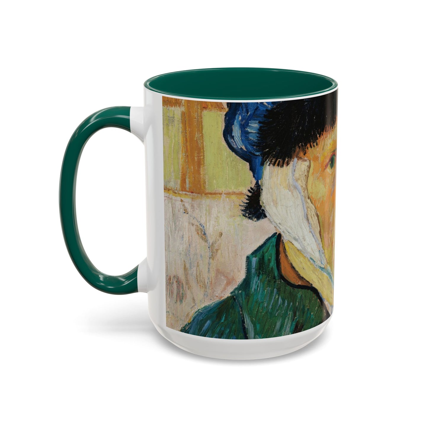 Van Gogh, Vincent - Self Portrait with Bandaged Ear (1889) - Colorful Accent Mugs