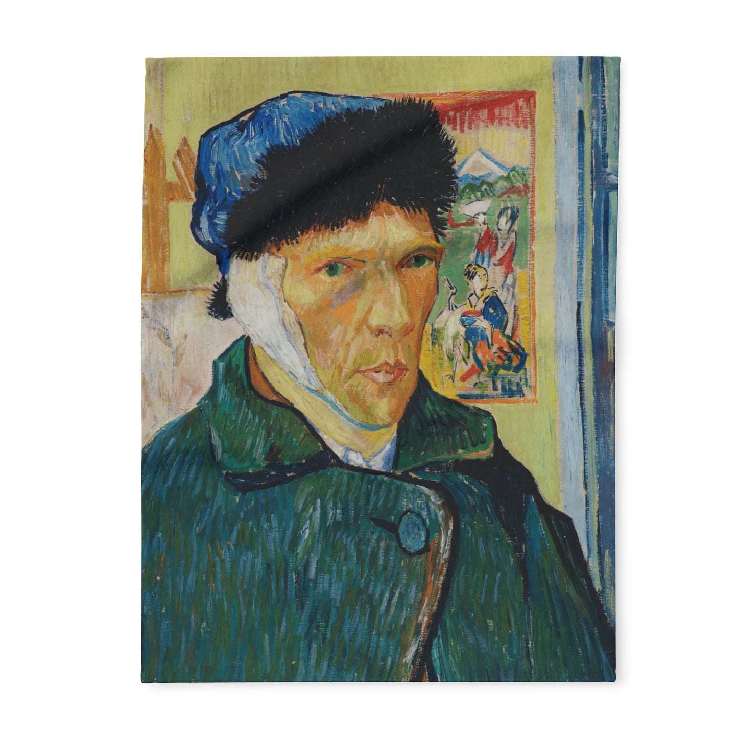 Van Gogh, Vincent - Self Portrait with Bandaged Ear (1889) - Arctic Fleece Blanket
