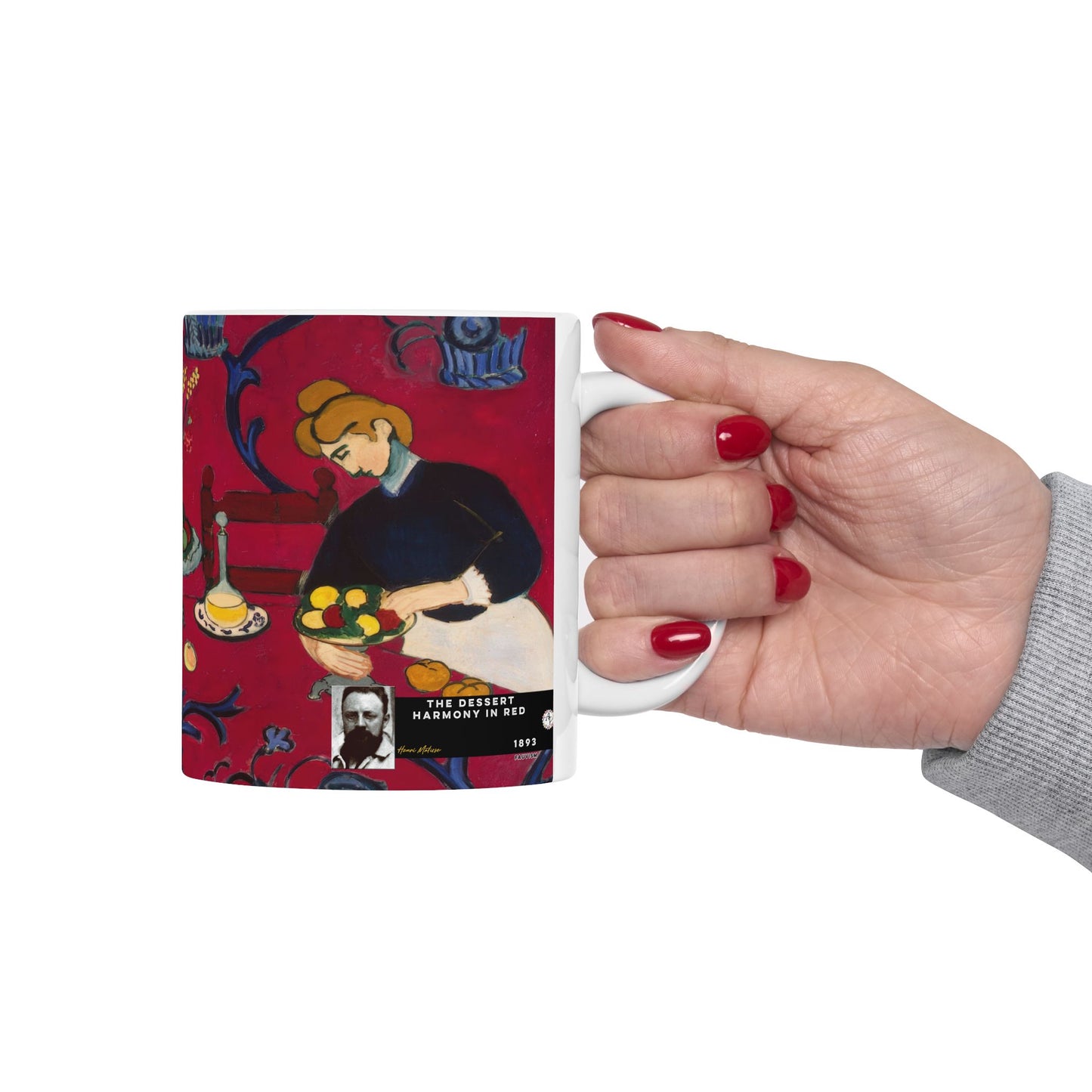 Matisse, Henri - The Dessert Harmony in Red (1908) - Ceramic Mug