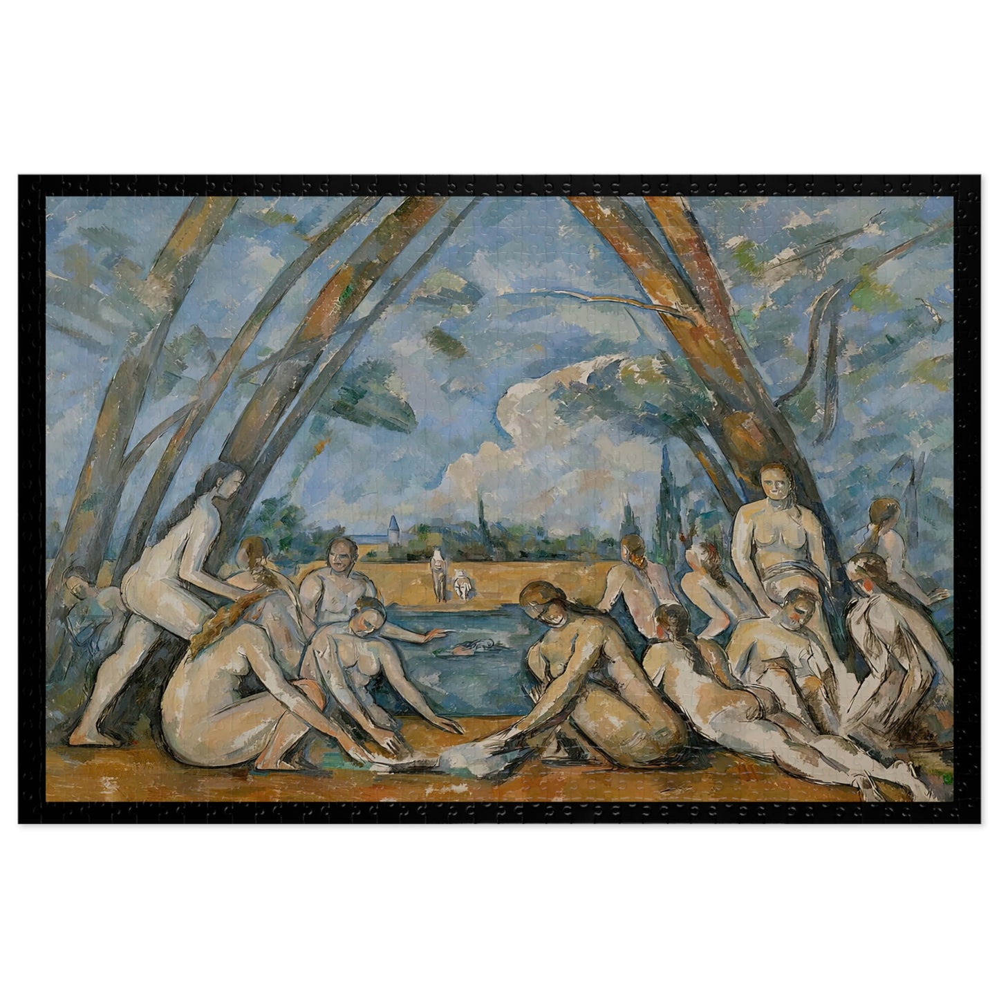 Cézanne, Paul - The Large Bathers (1906) - 1000pc Jigsaw Puzzle