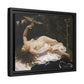 Courbet, Gustave - Woman with a Parrot (1866) - Matte Canvas, Framed