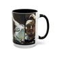 Courbet, Gustave - The Desperate Man (1843) - Colorful Accent Mugs