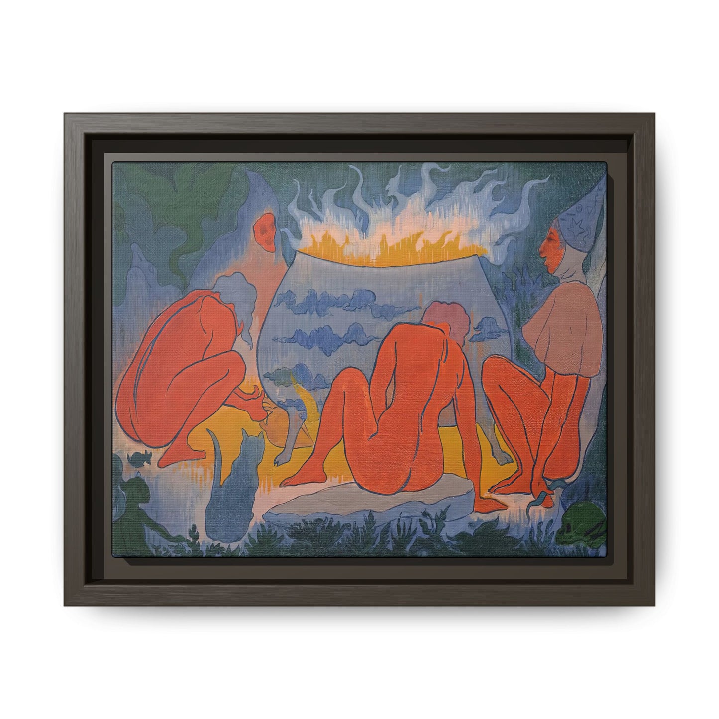 Ranson, Paul - Witches Around the Fire (1891) - Matte Canvas, Framed