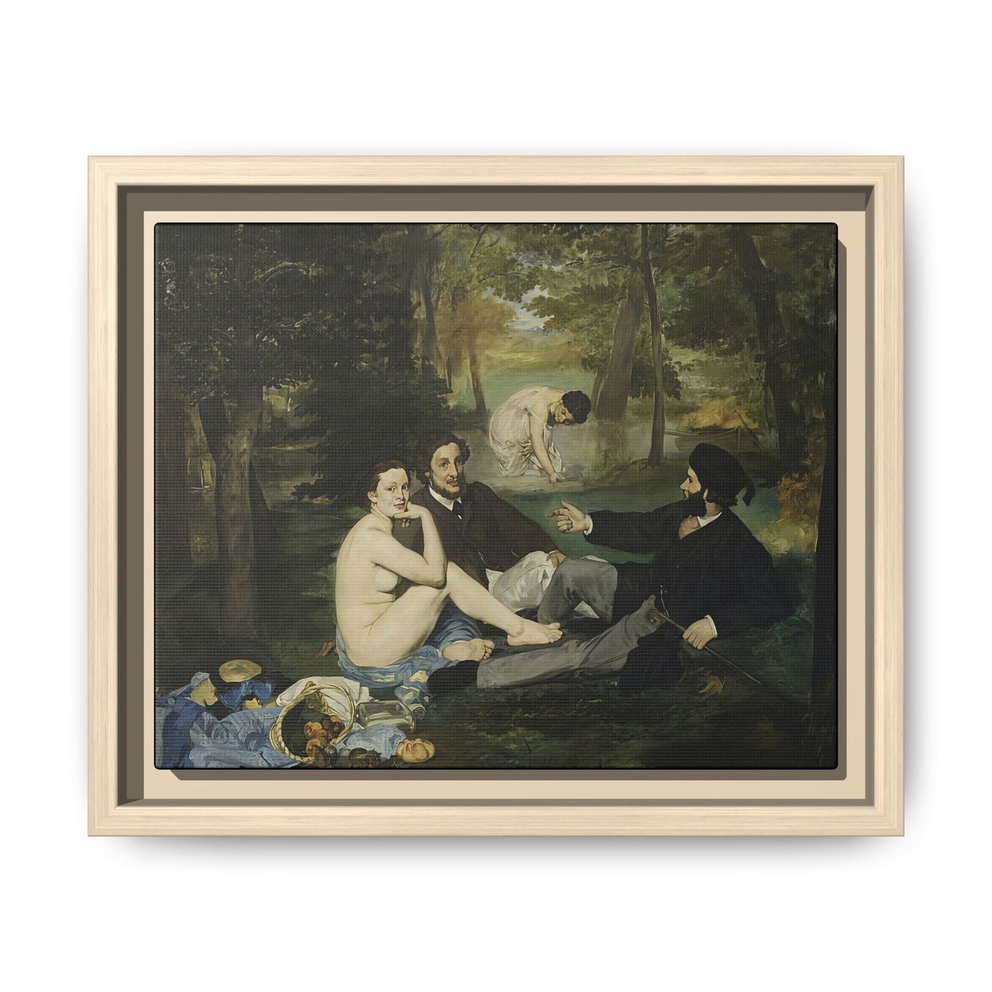 Manet, Édouard - Luncheon on the Grass (1863) - Matte Canvas, Framed