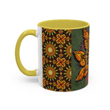 Monarch Butterfly Mandala - Colorful Accent Mugs
