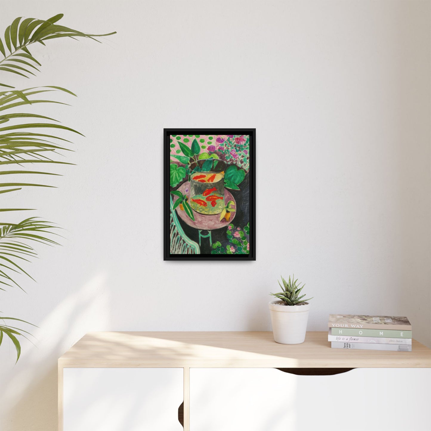 Matisse, Henri - The Goldfish (1912) - Matte Canvas, Framed