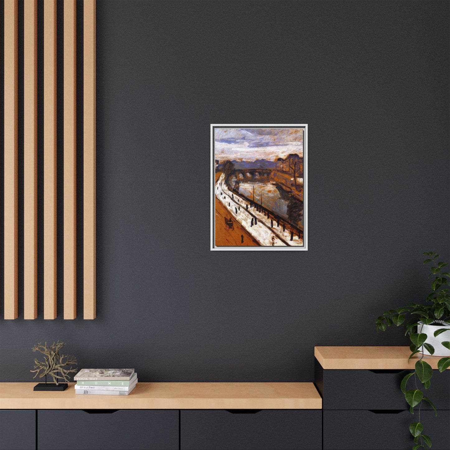 Marquet, Albert - Quai des Grands-Augustins (1905) - Matte Canvas, Framed