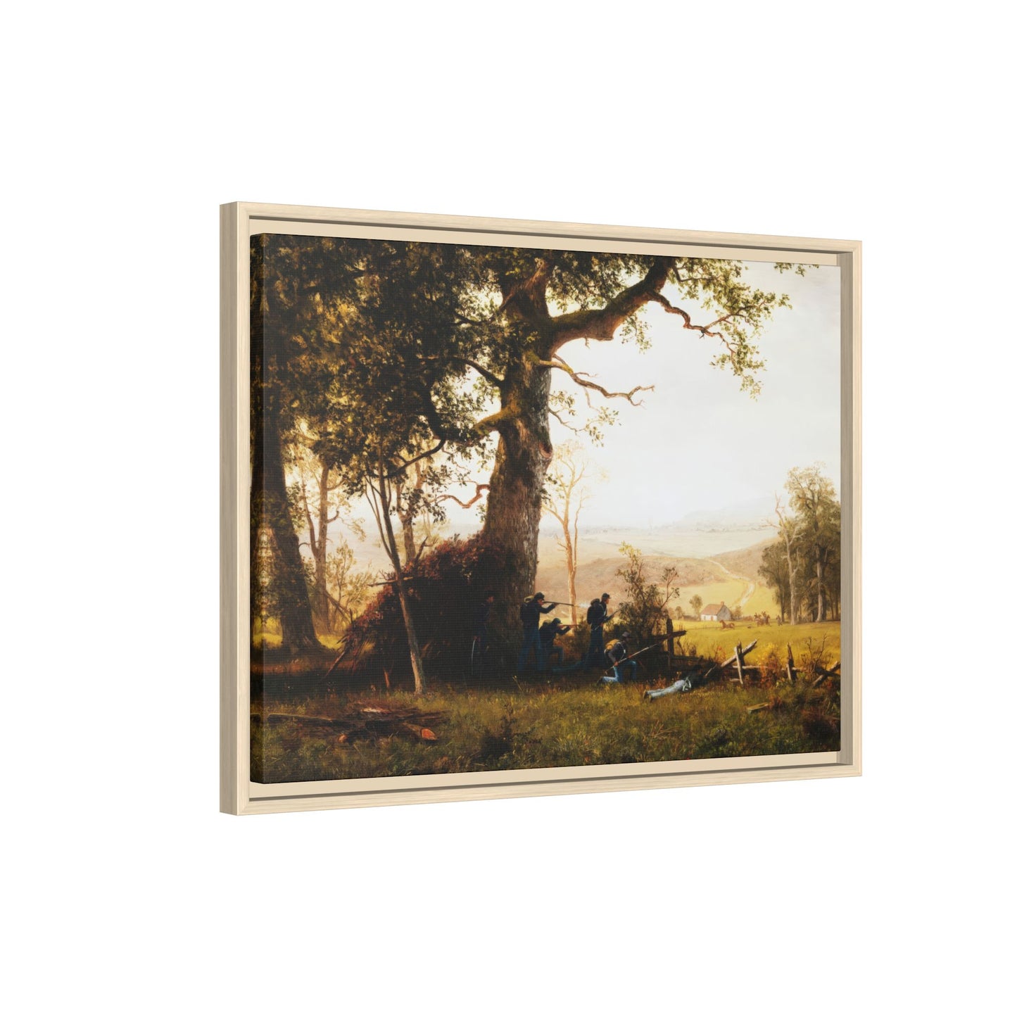 Bierstadt, Albert -  Guerrilla Warfare (1861) - Matte Canvas, Framed